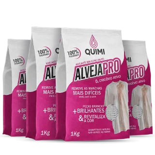 Kit com 4 pacotes de AlvejaPro de 1 kg